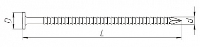 Гвозди ершеные с плоской головкой для европоддонов (ч.7811-7038)